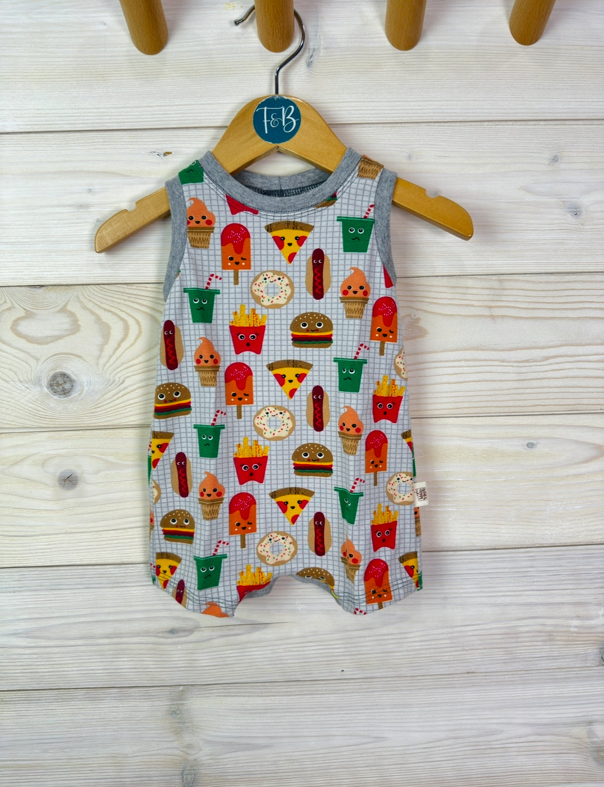 Junkfood Print Cotton Baby Romper ππ