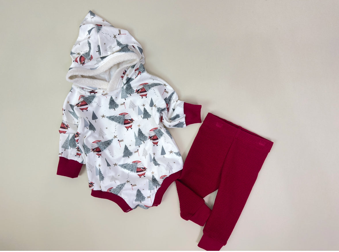 π
 Organic Santa Romper Outfit