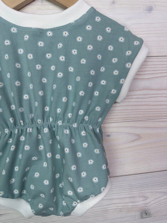 Organic Floral Baby Romper