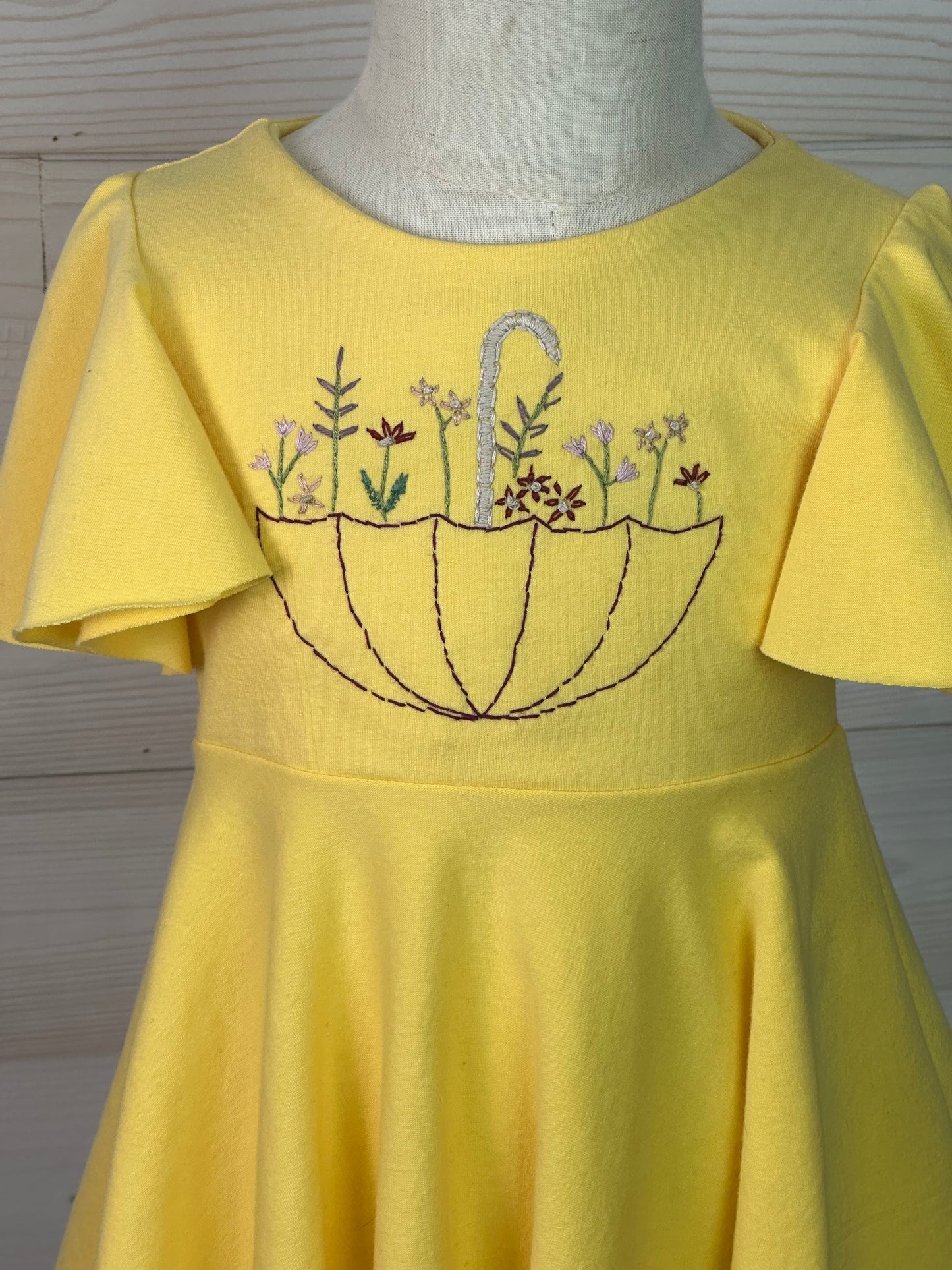 Organic 2T Hand Embroidered Dress