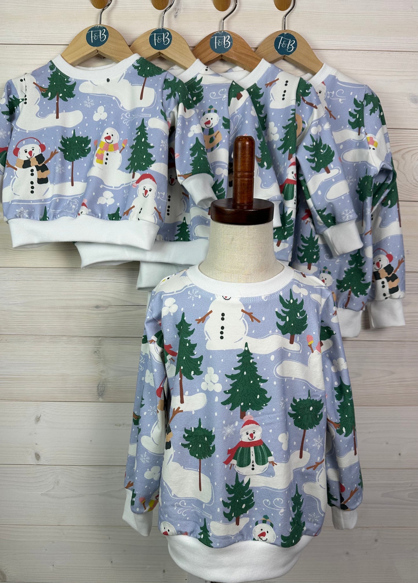 Snowman Boxy Tee