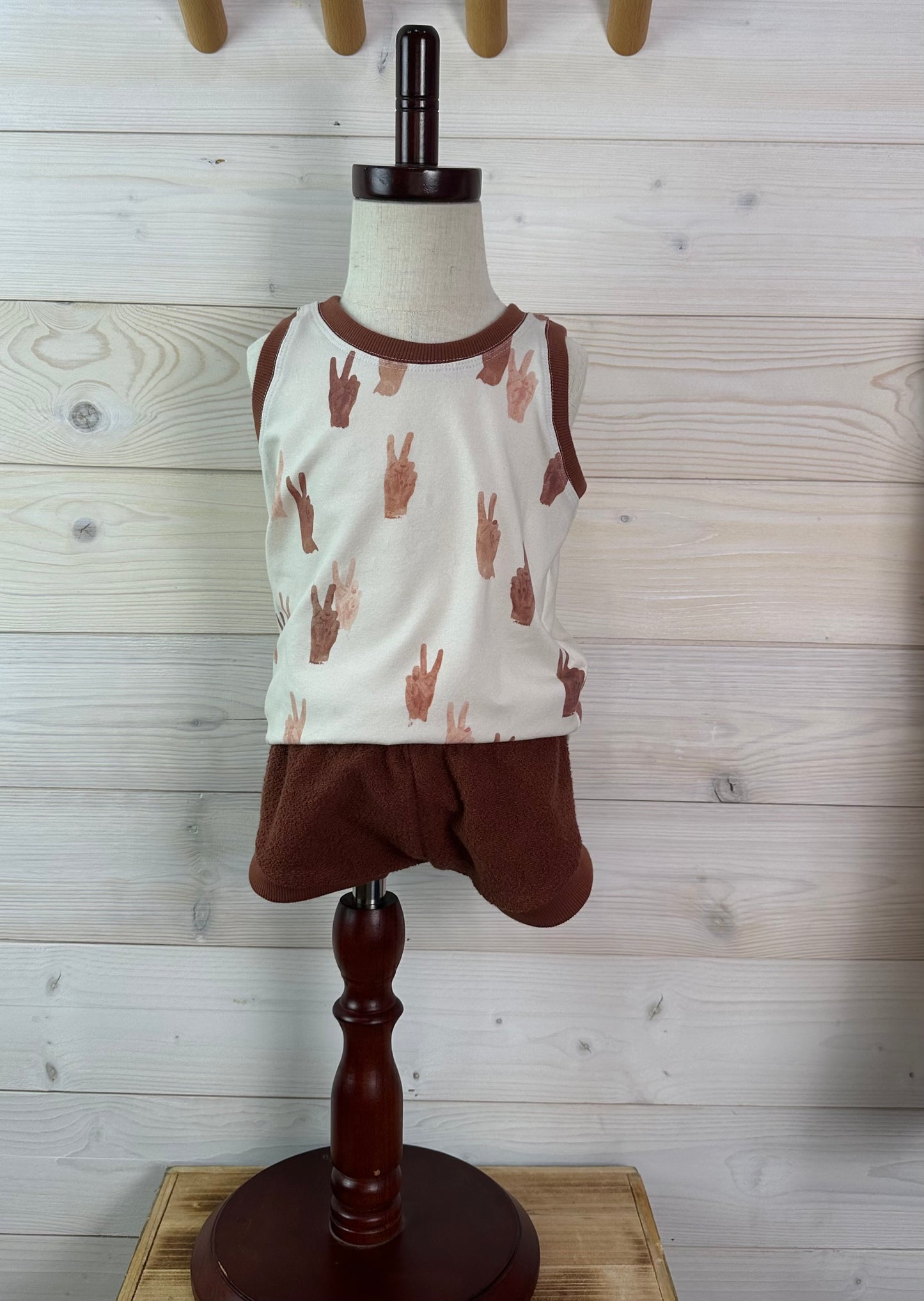 Peace Sign Tank/Short Set