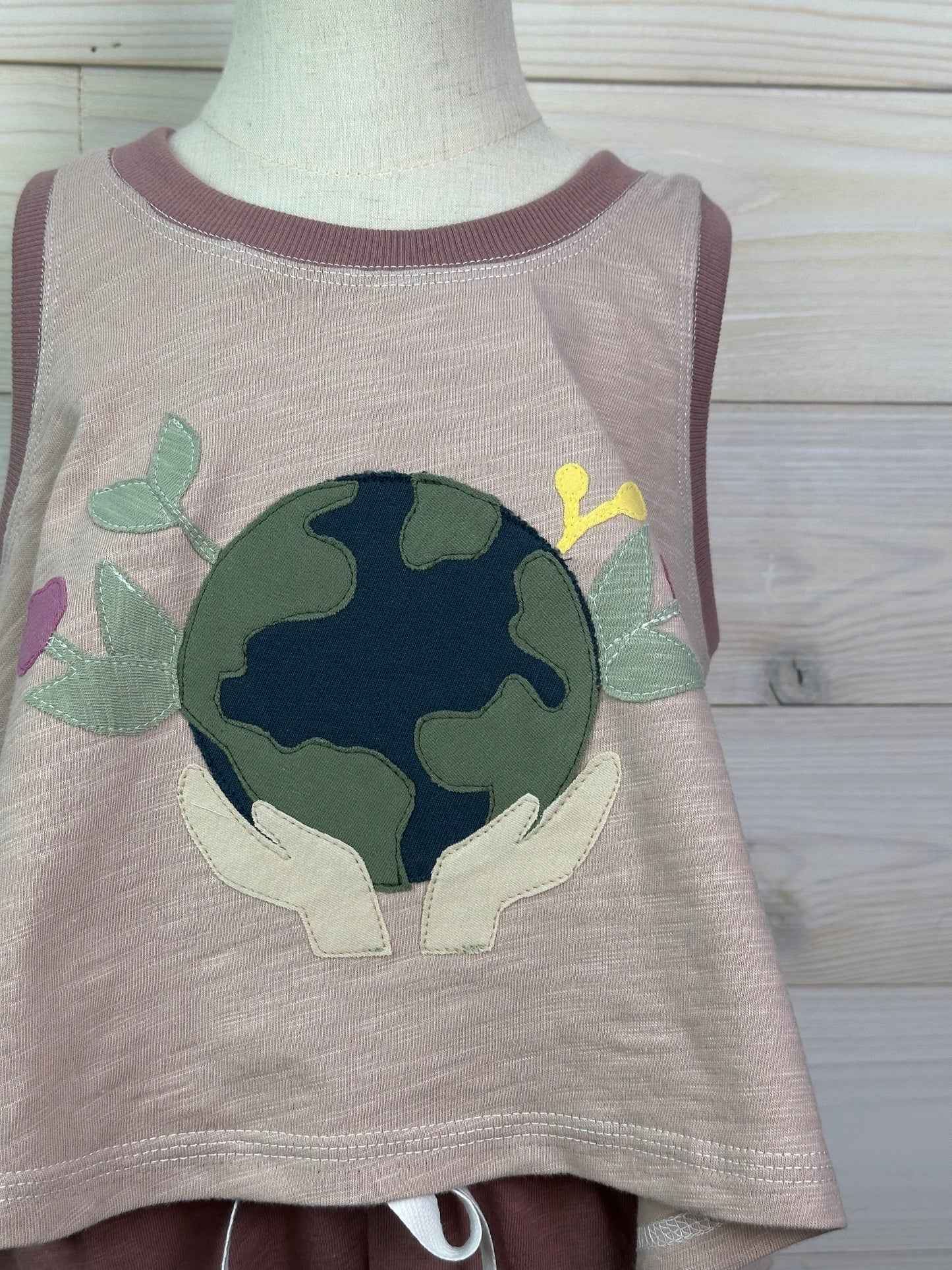 4T Organic World/Floral Tank/Shortie Set