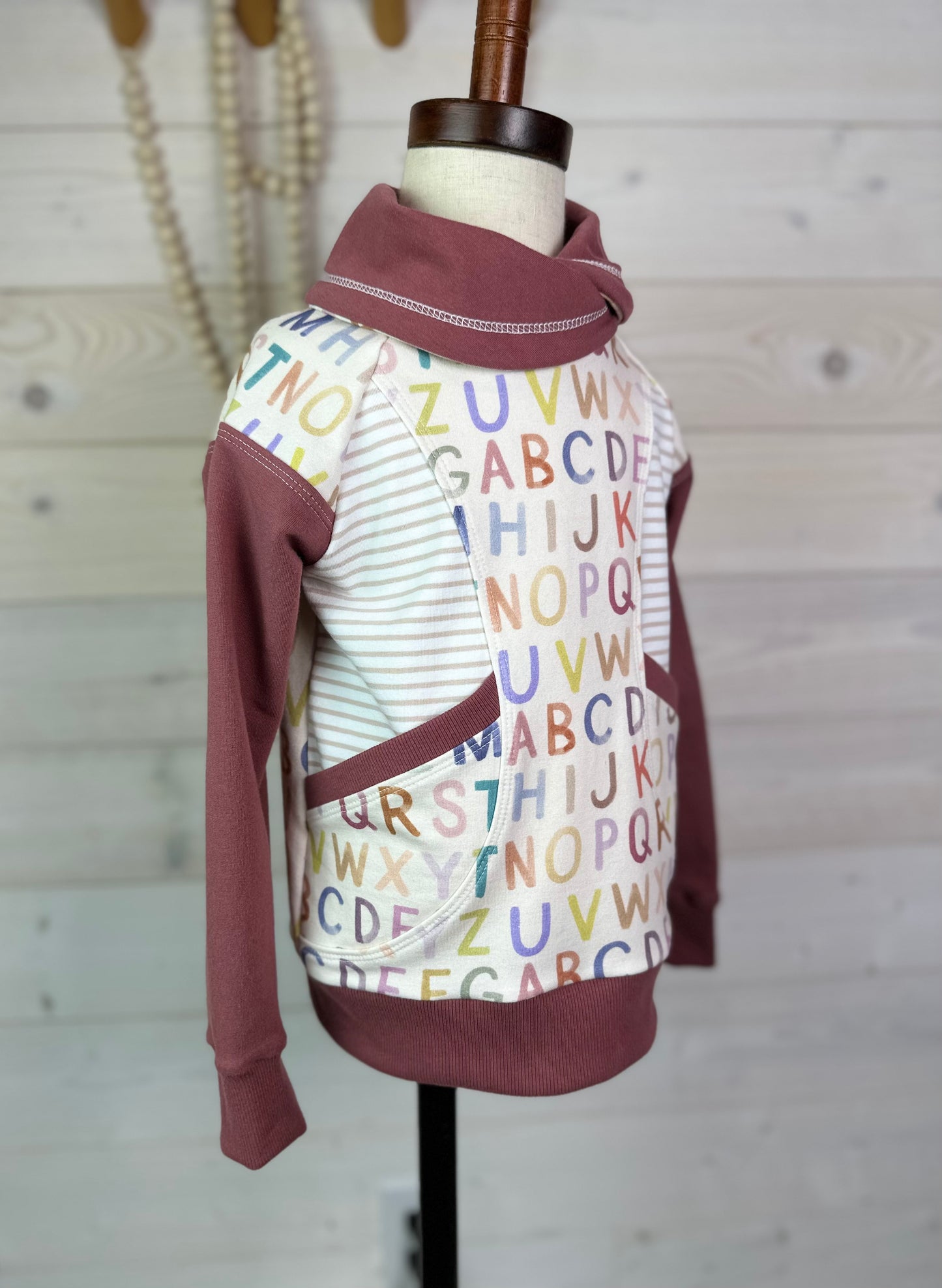 Alphabet Pullover Sweatshirt