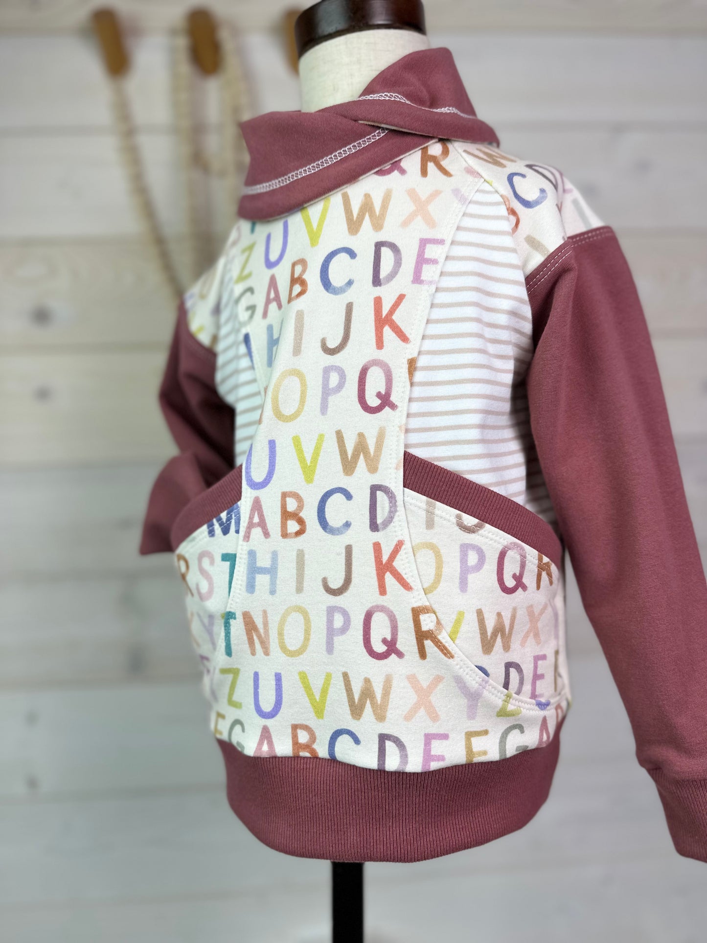 Alphabet Pullover Sweatshirt