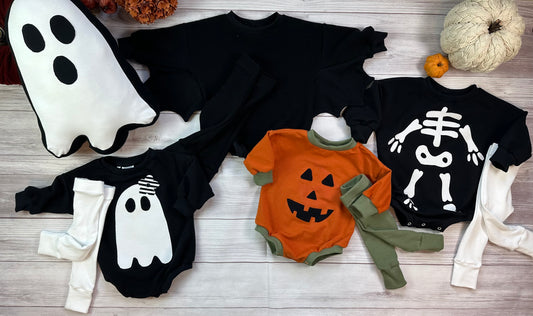 Little Halloween Sweater Romper Collection
