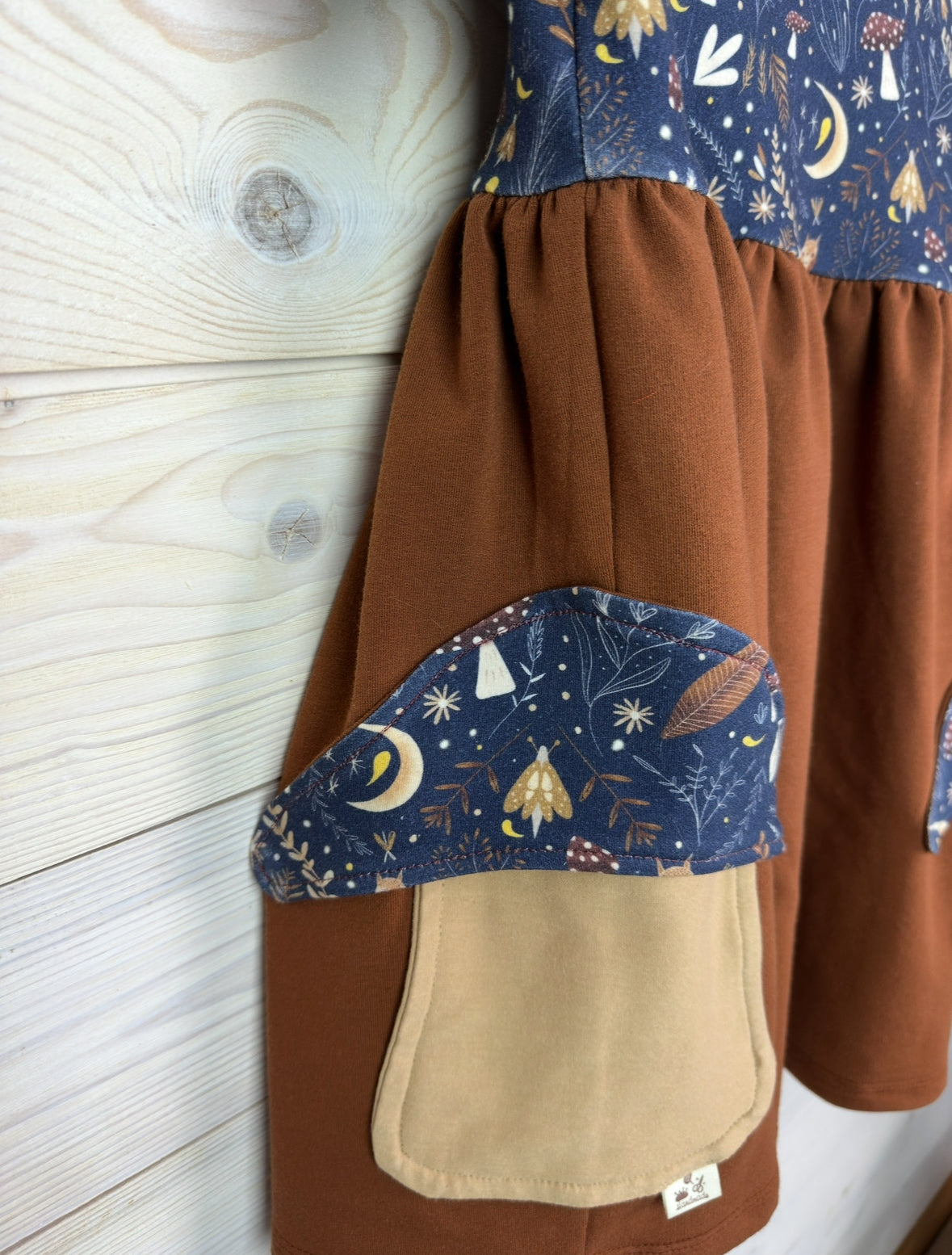 Organic 3T Mushroom Pocket Dress