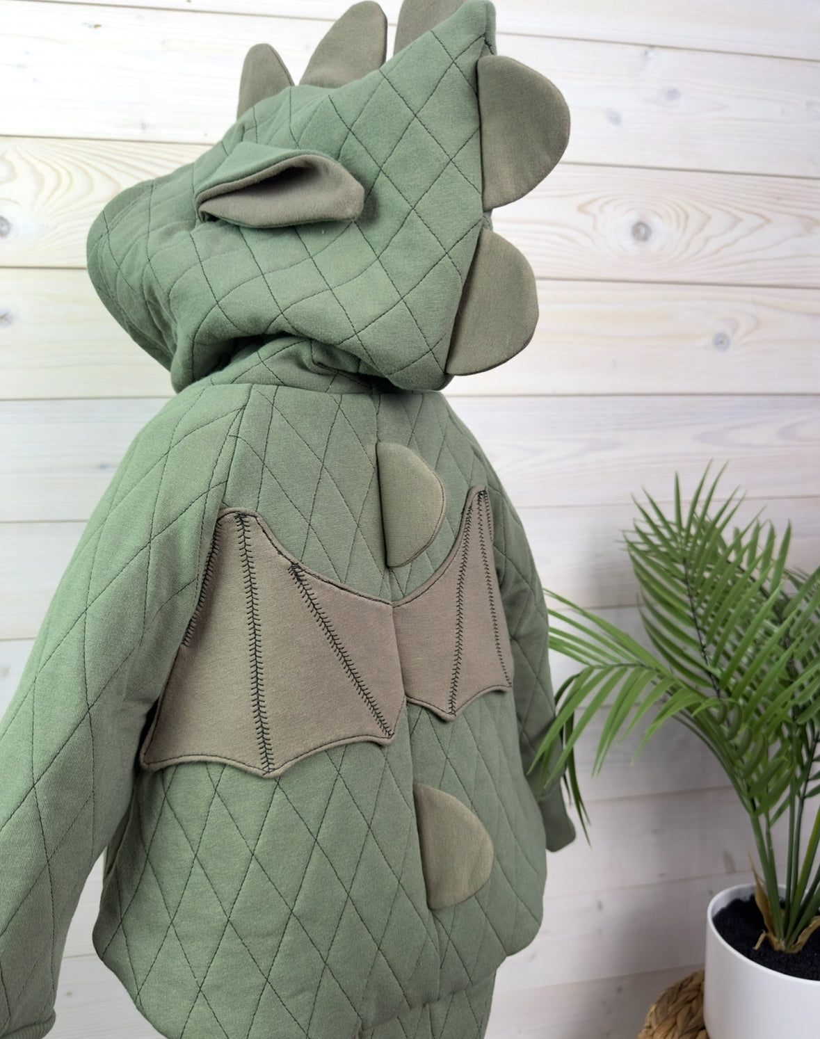 One-of-a-Kind Organic Baby Dragon Jacket | 6–18 Months