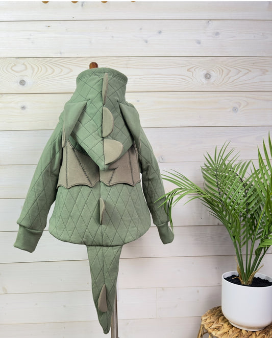 One-of-a-Kind Organic Baby Dragon Jacket | 6–18 Months