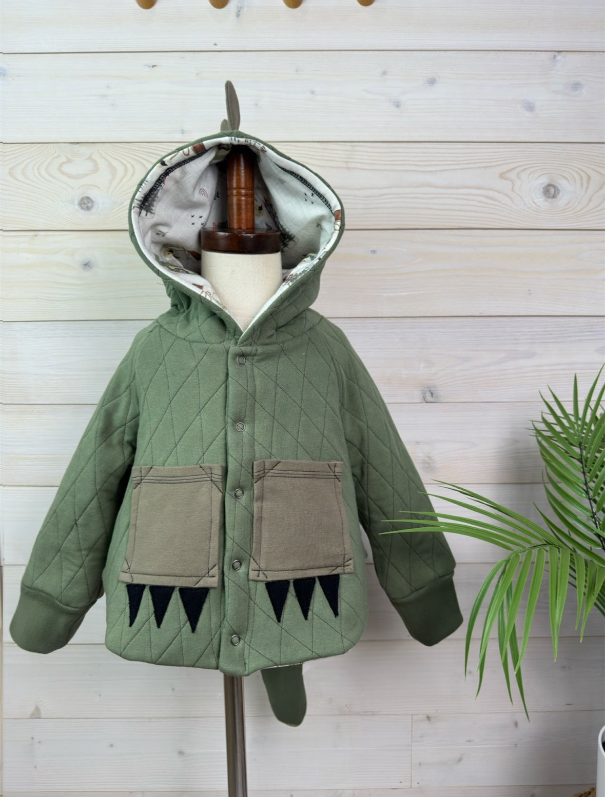 One-of-a-Kind Organic Baby Dragon Jacket | 6–18 Months