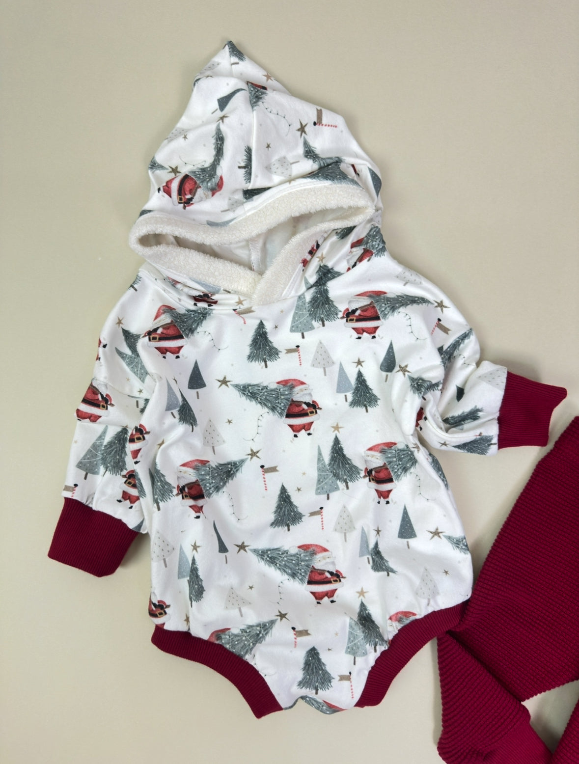 🎅 Organic Santa Romper Outfit
