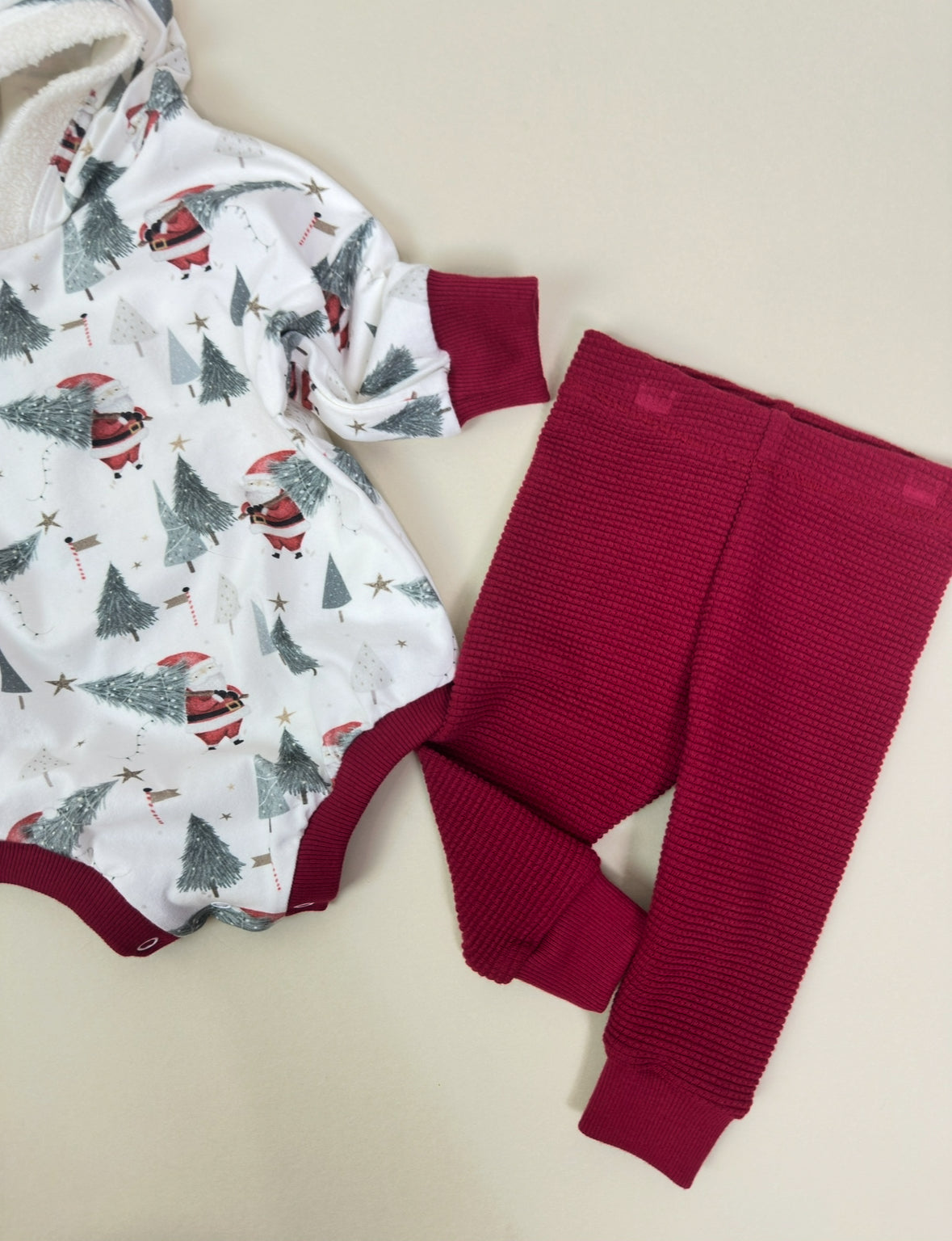 🎅 Organic Santa Romper Outfit