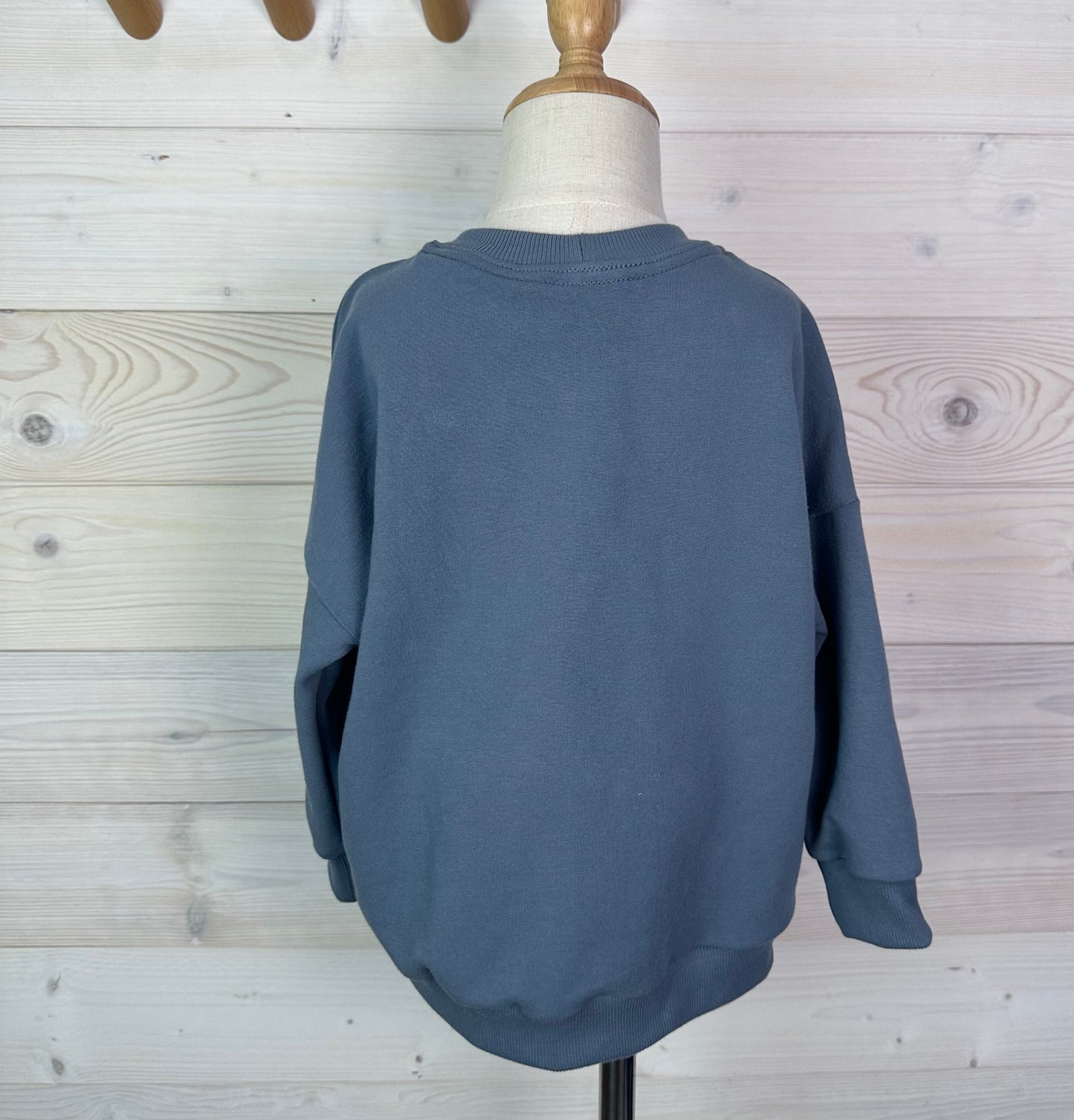 Organic Cotton Construction Striped Sweatshirt