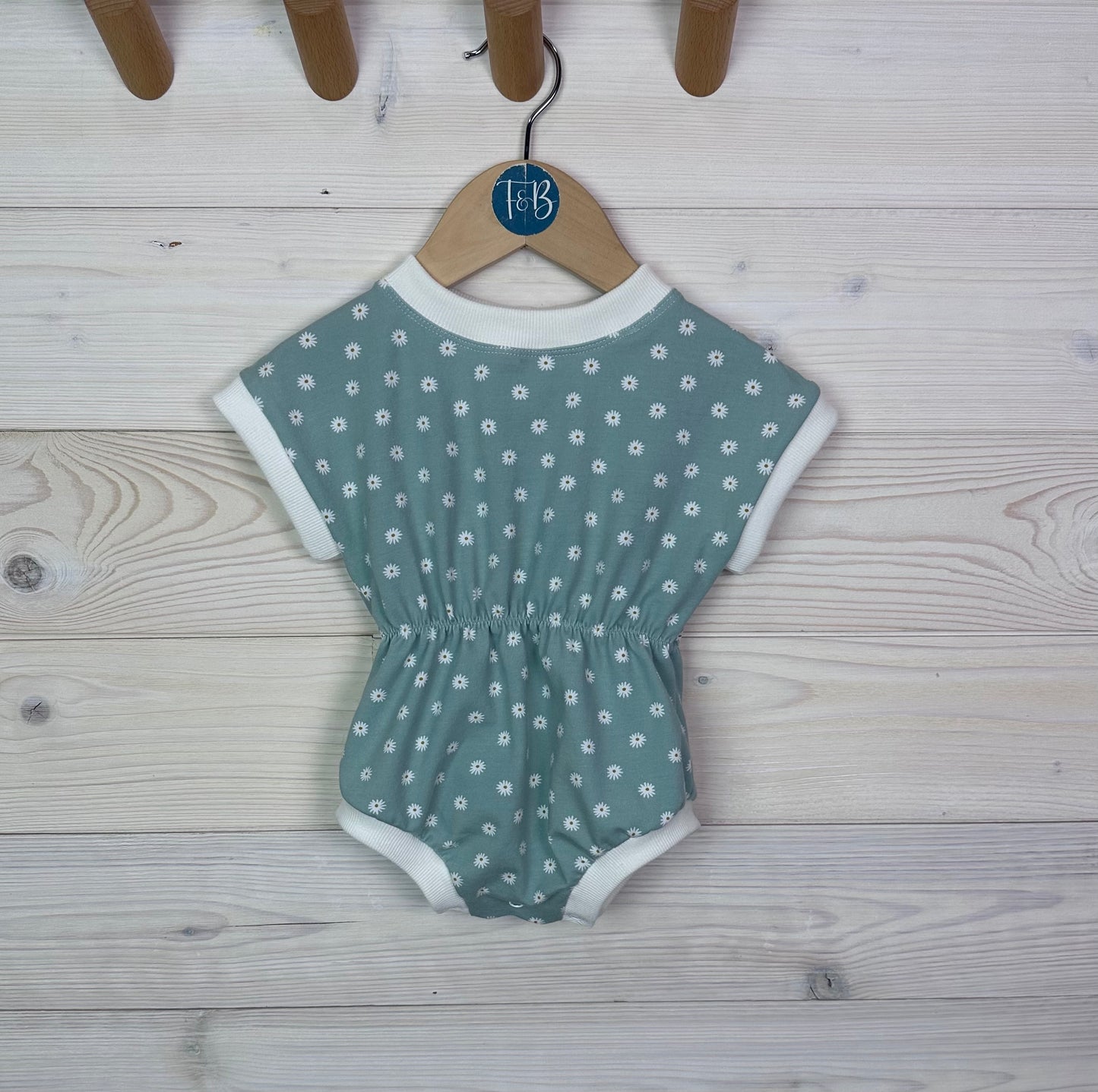 Organic Floral Baby Romper
