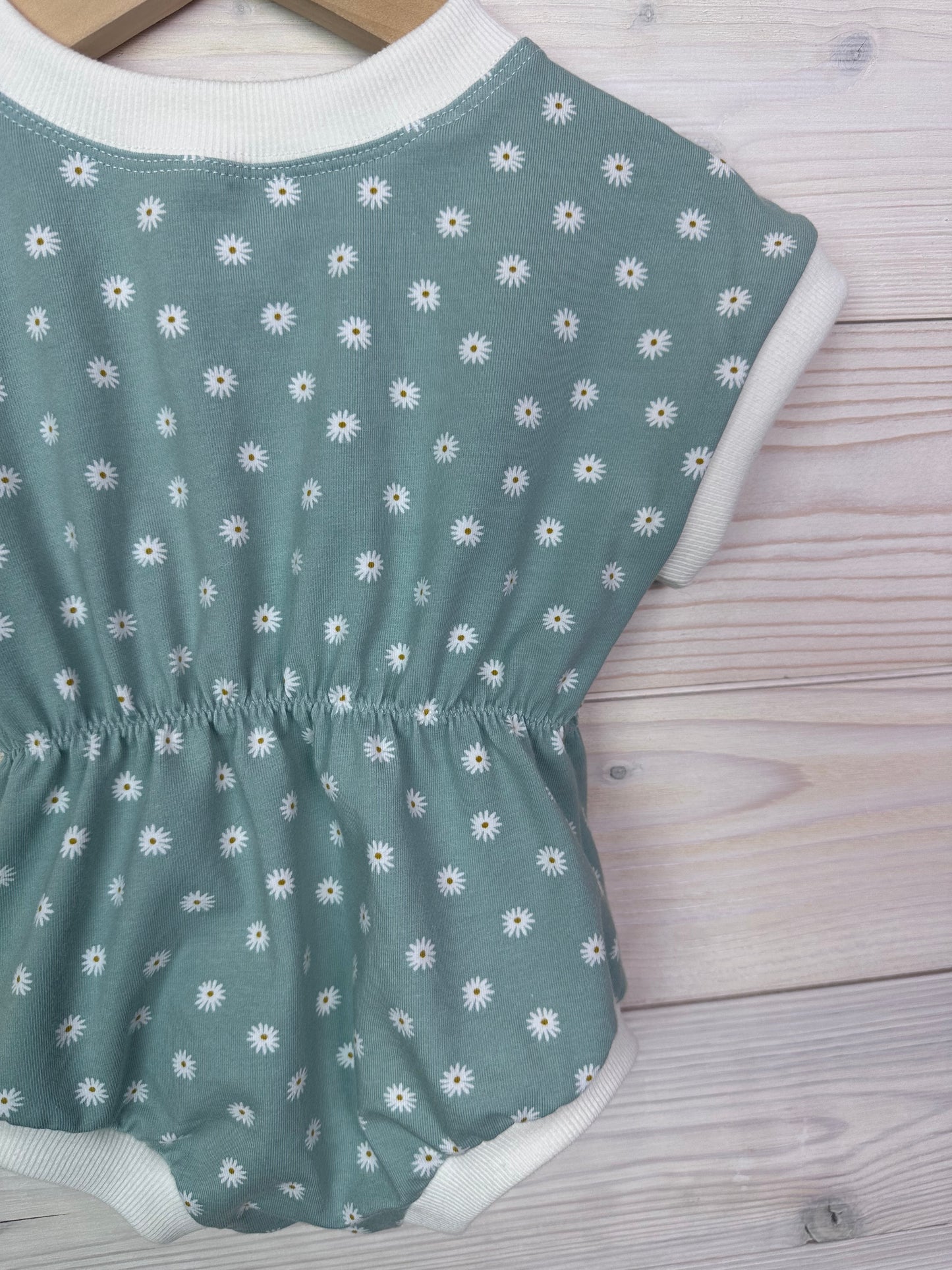 Organic Floral Baby Romper