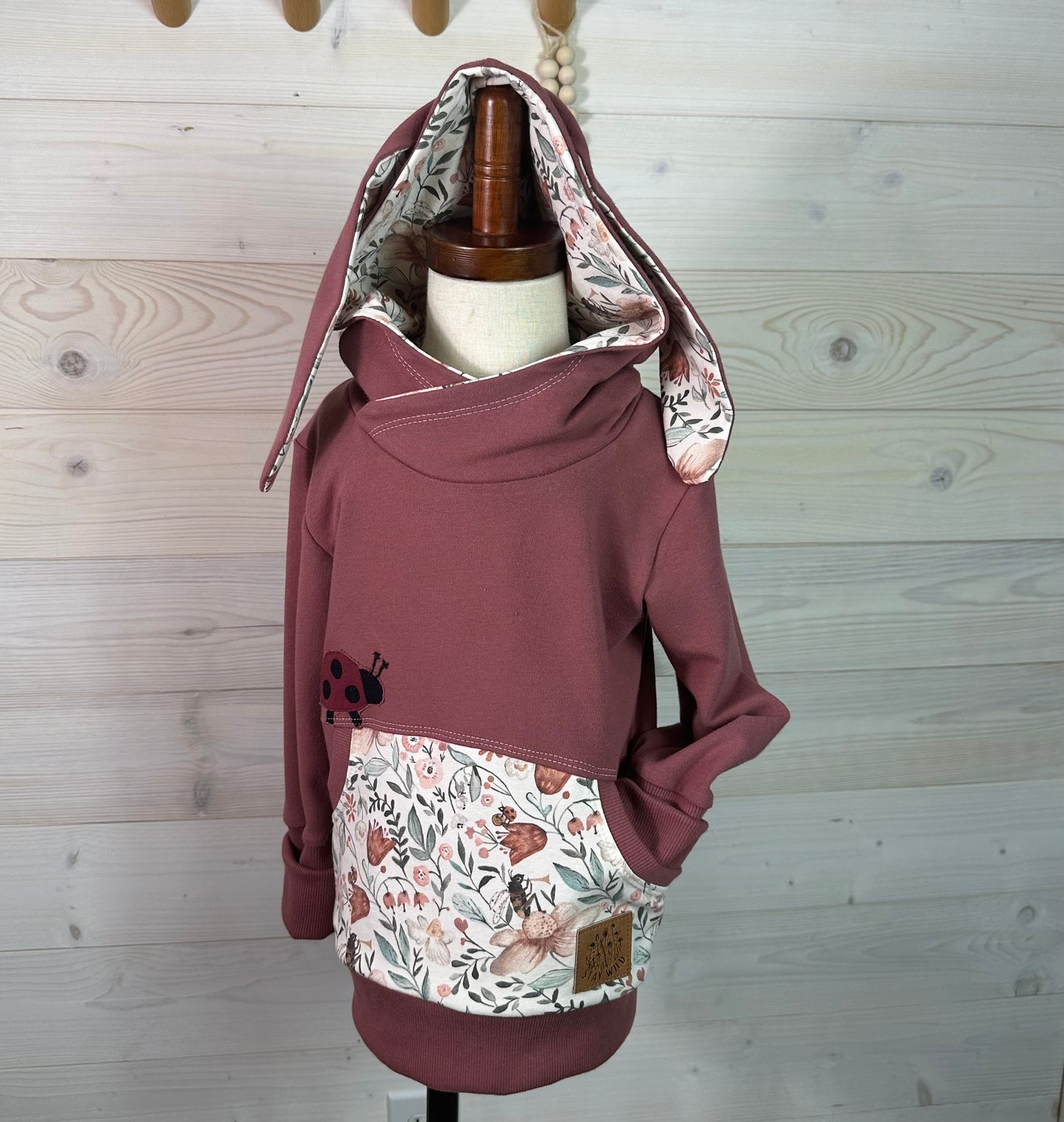 Organic 18m-4T Grow-with-Me Bunny Ear Hoodie