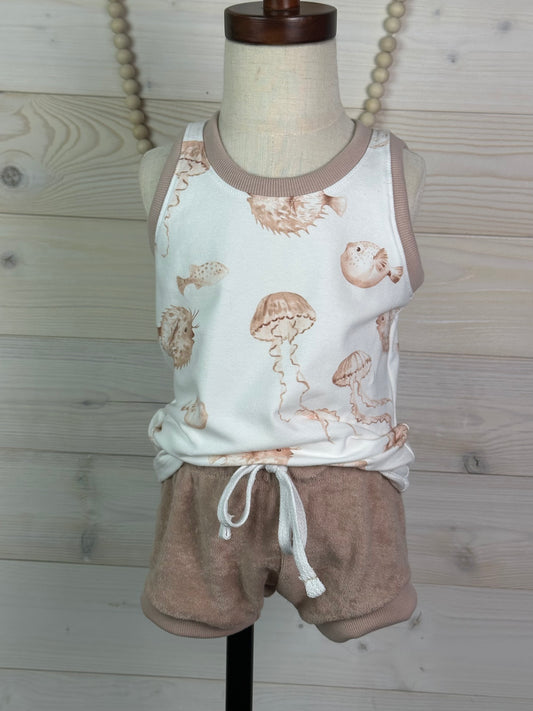 Puffer/Jelly Tank and Shortie Set