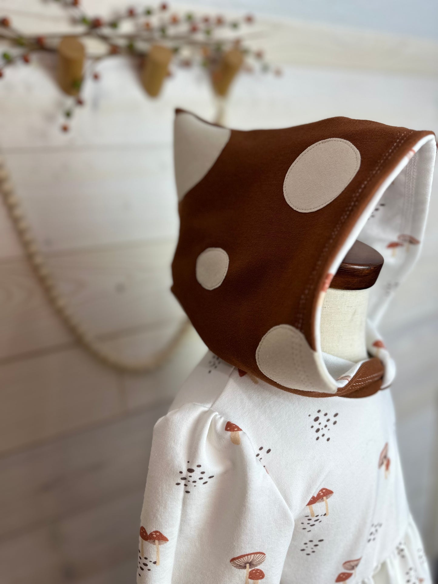 2T Mushroom Hood Pocket Dress