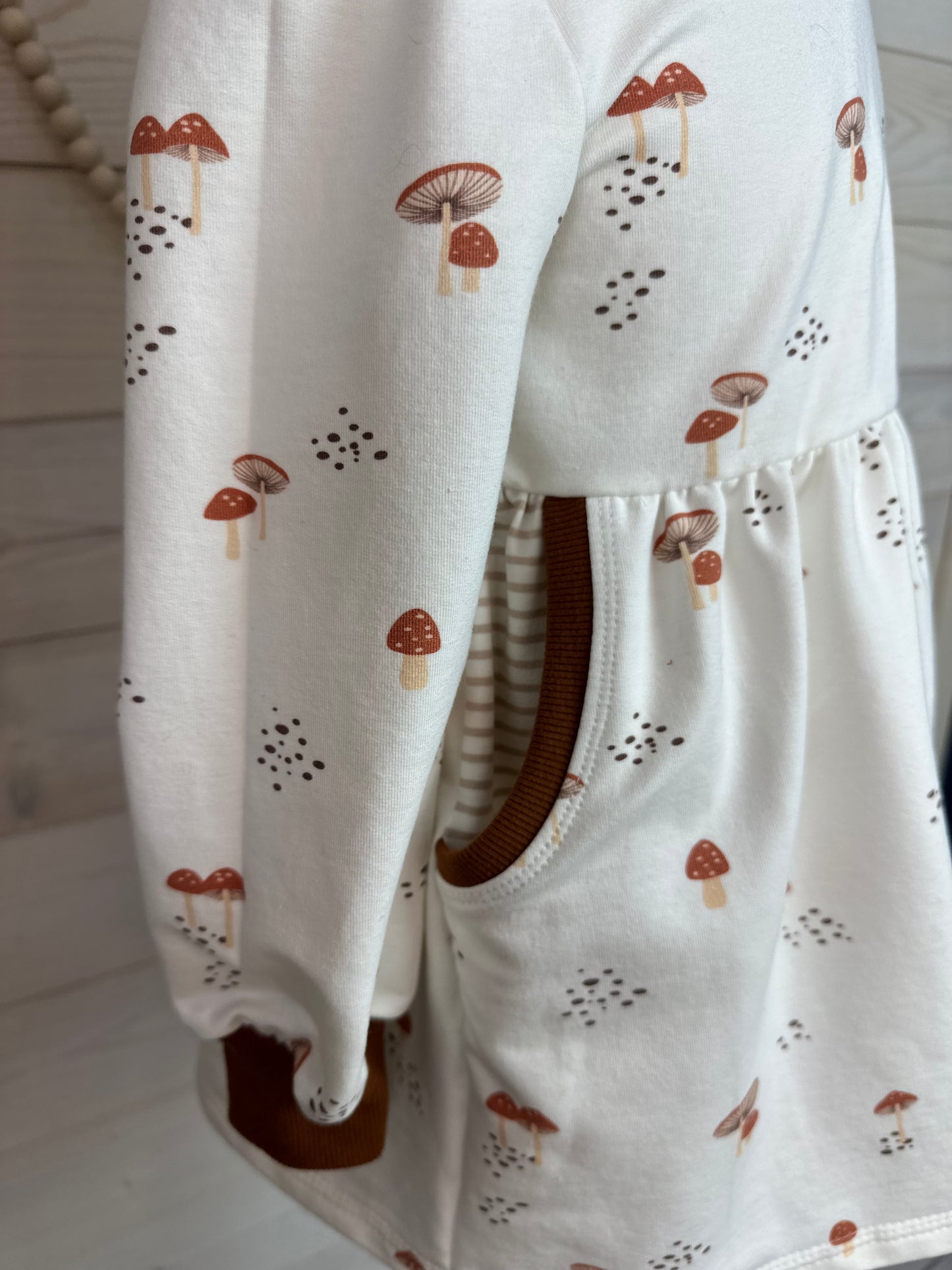 2T Mushroom Hood Pocket Dress