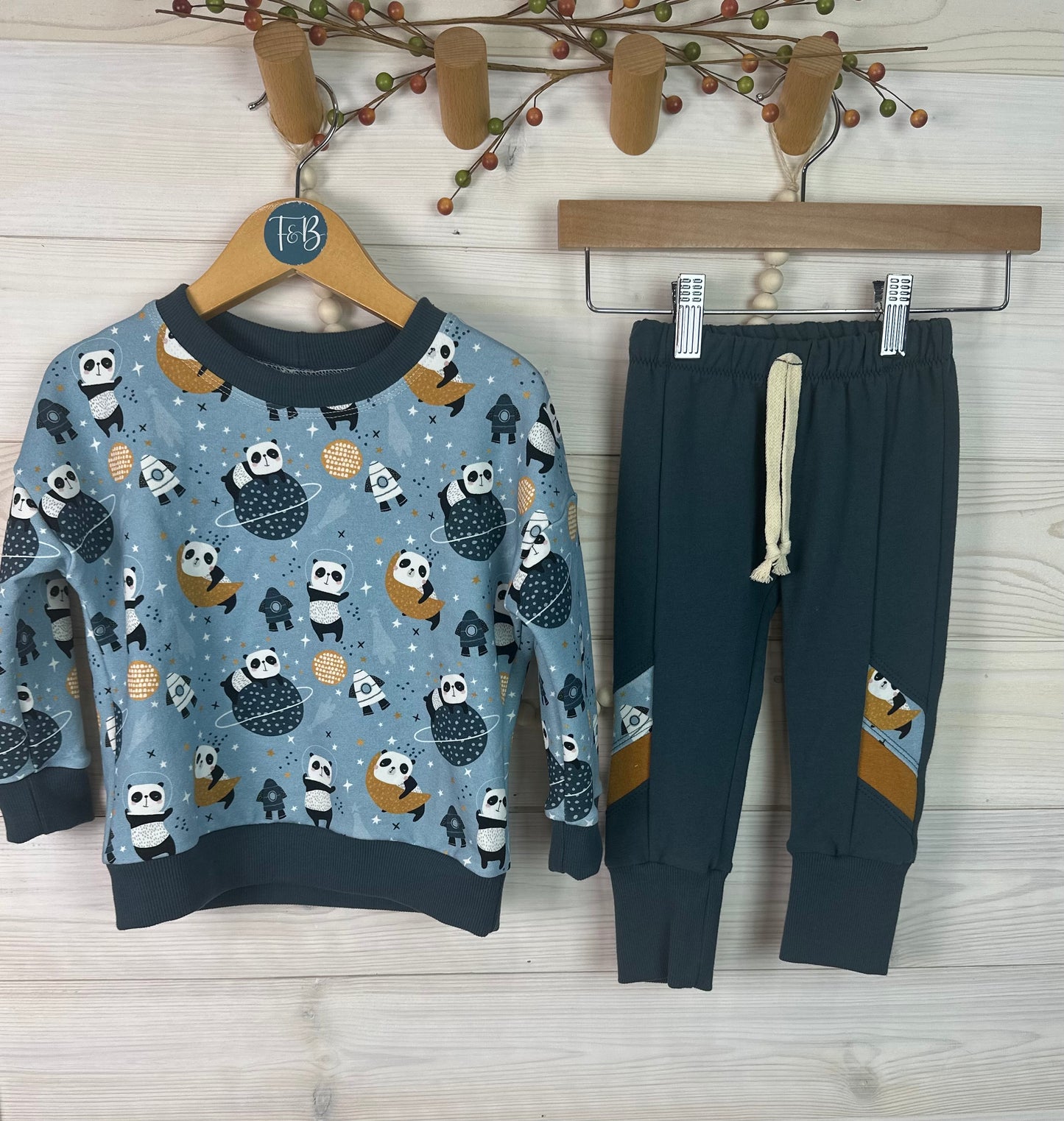 18-24 Month Organic Space Panda Set