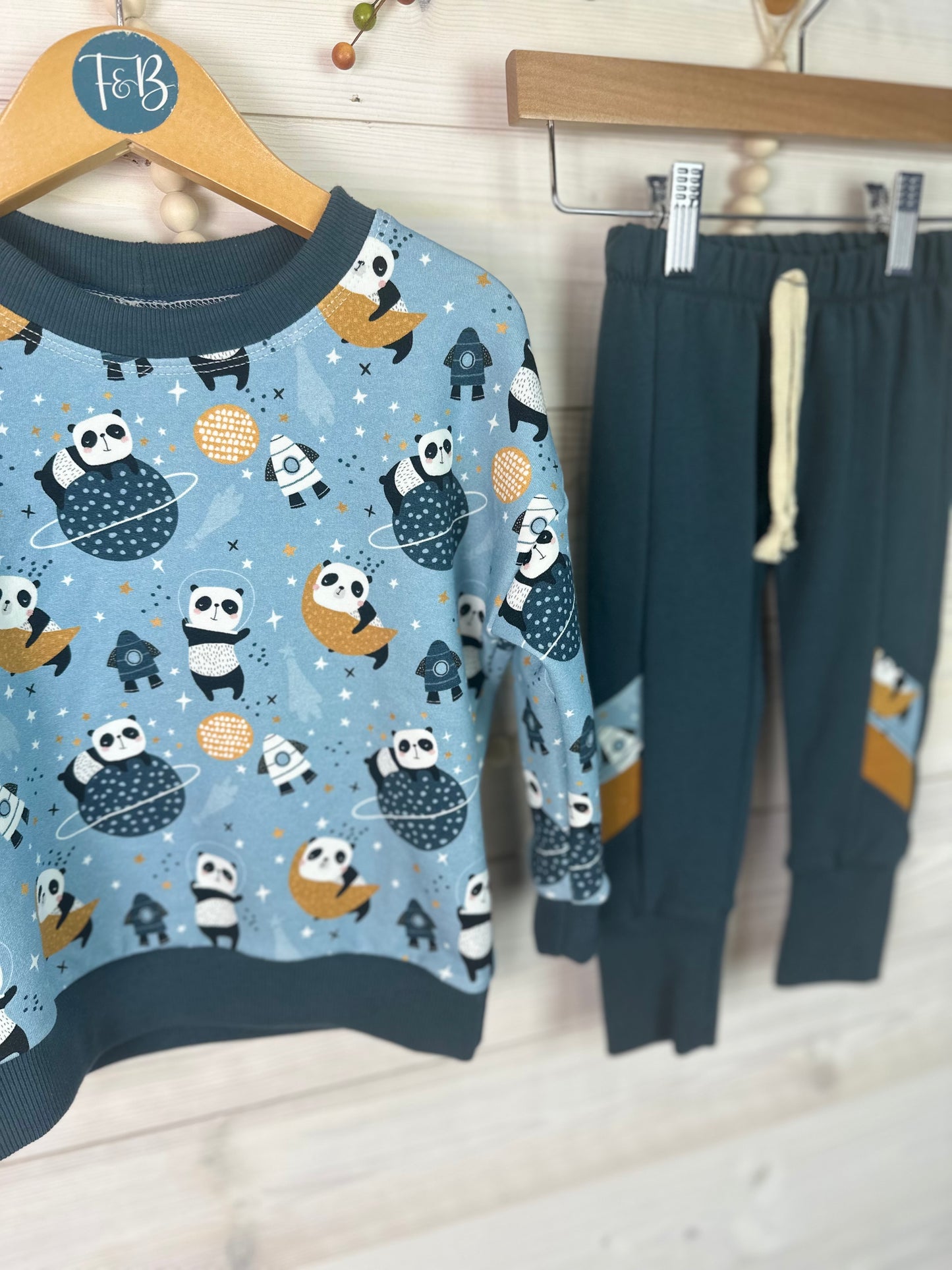 18-24 Month Organic Space Panda Set