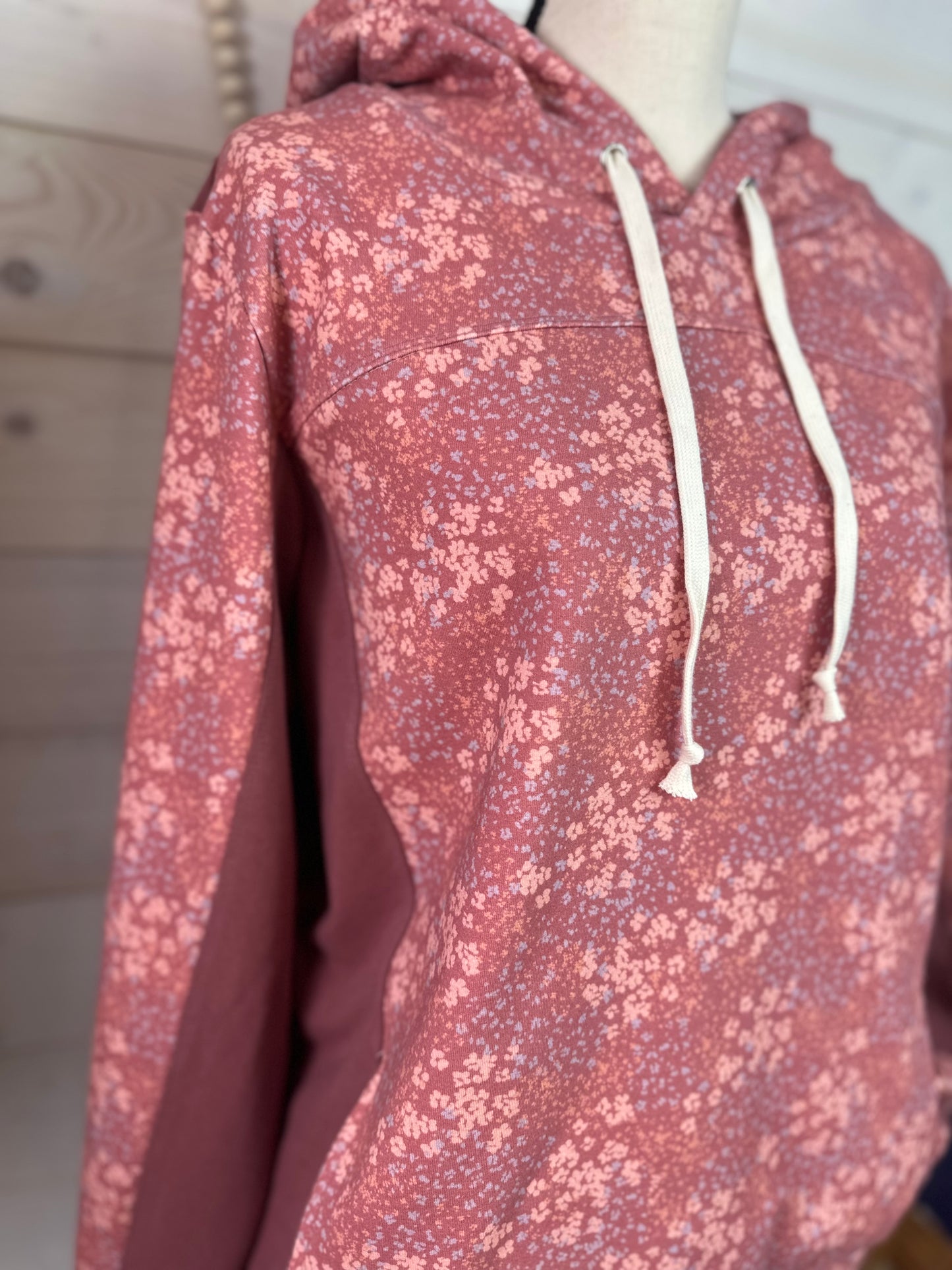 Ladies Mini-Floral Hoodie