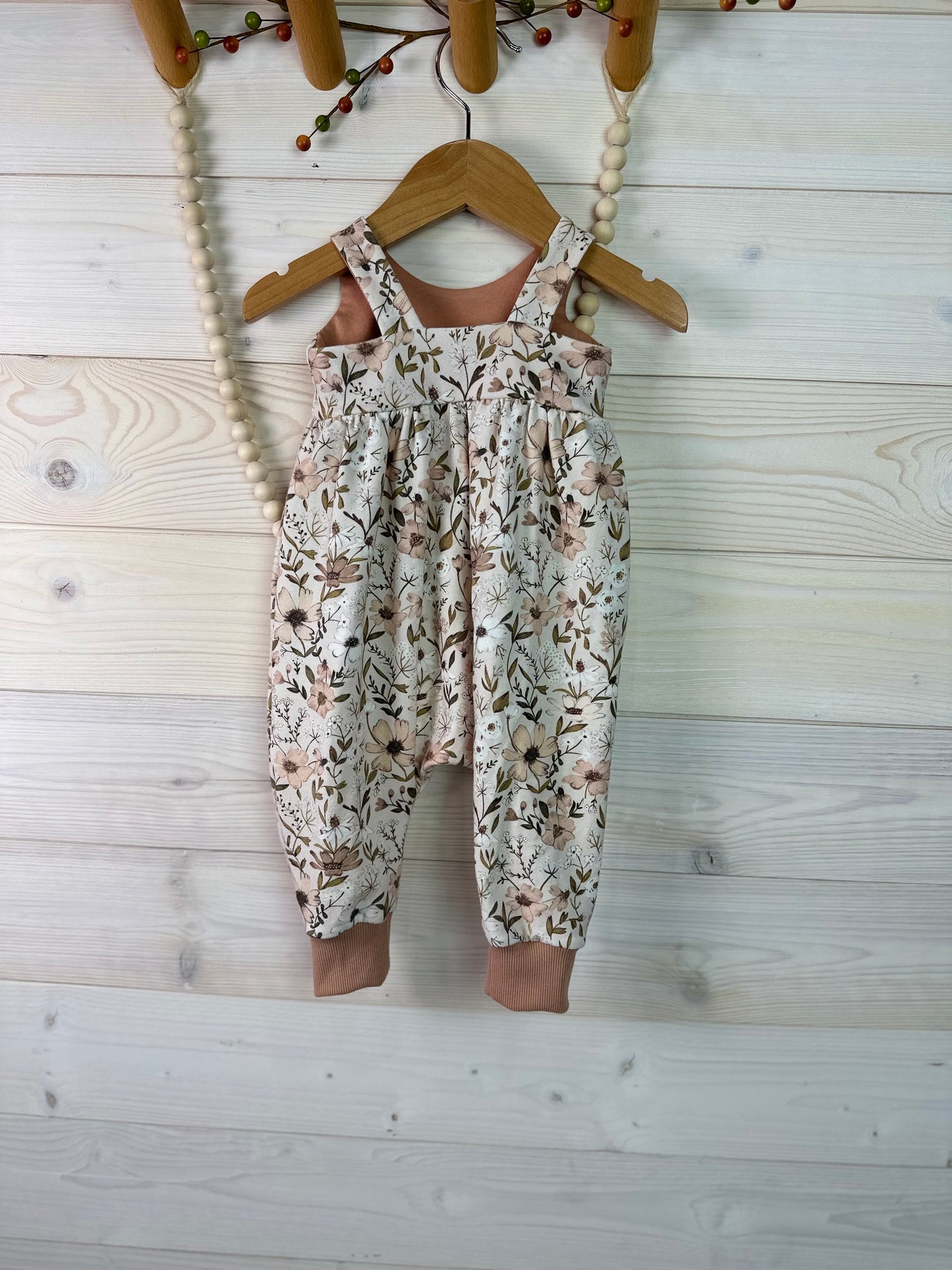 Vintage Floral Baby Romper