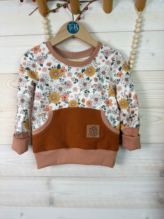 Grow-With-Me Floral Sweatshirt