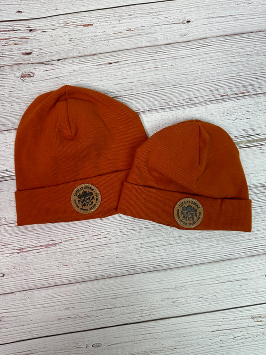 Burnt Orange Organic Cotton Beanie