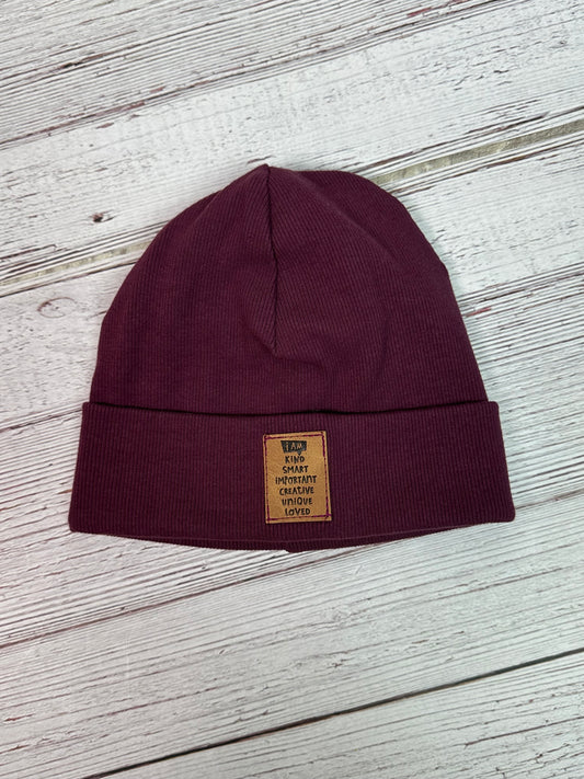 Organic Plum 12m-2T beanie