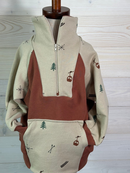 Organic Half-Zip Ski Slope Sweatshirt