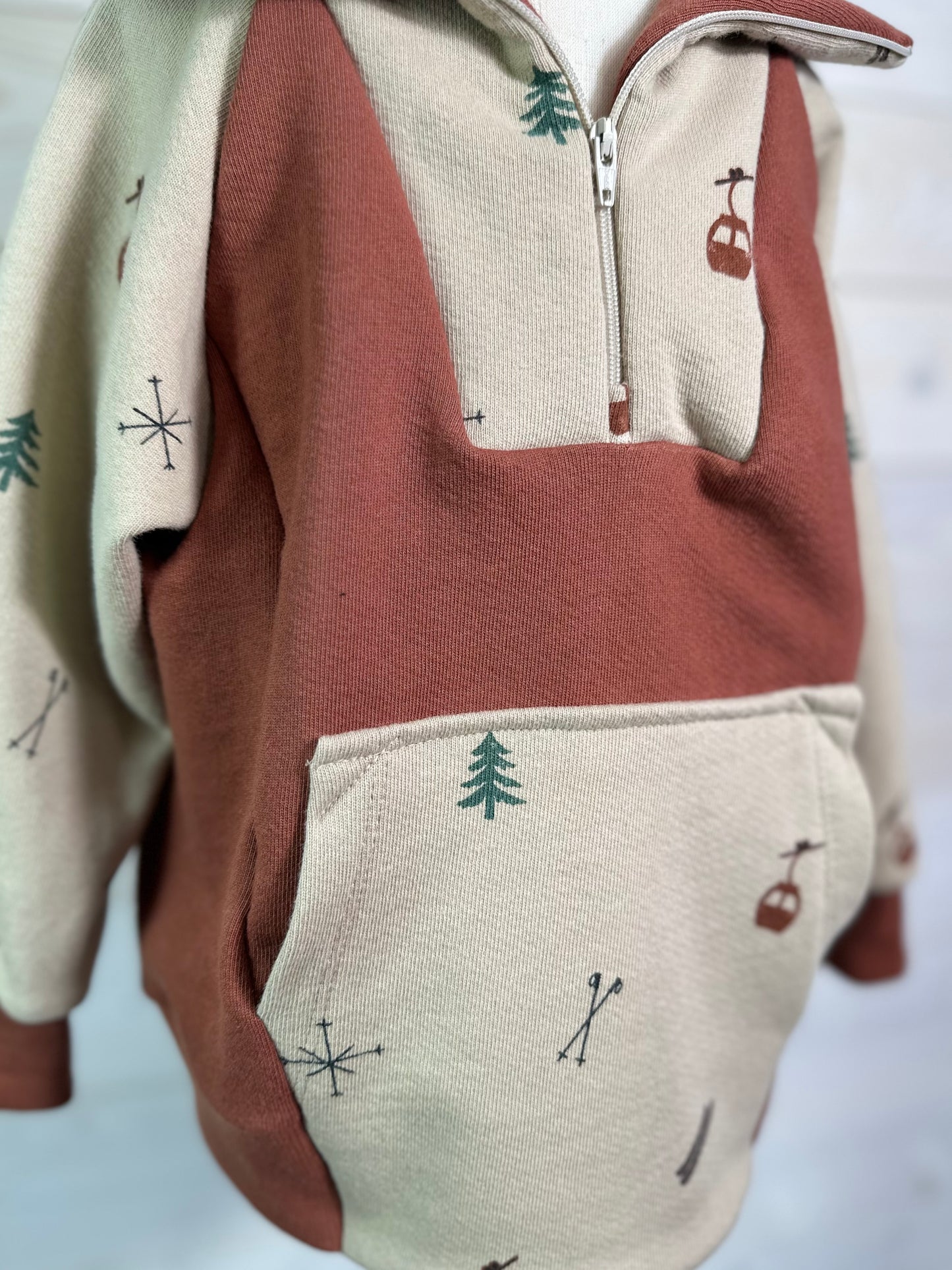 Organic Half-Zip Ski Slope Sweatshirt