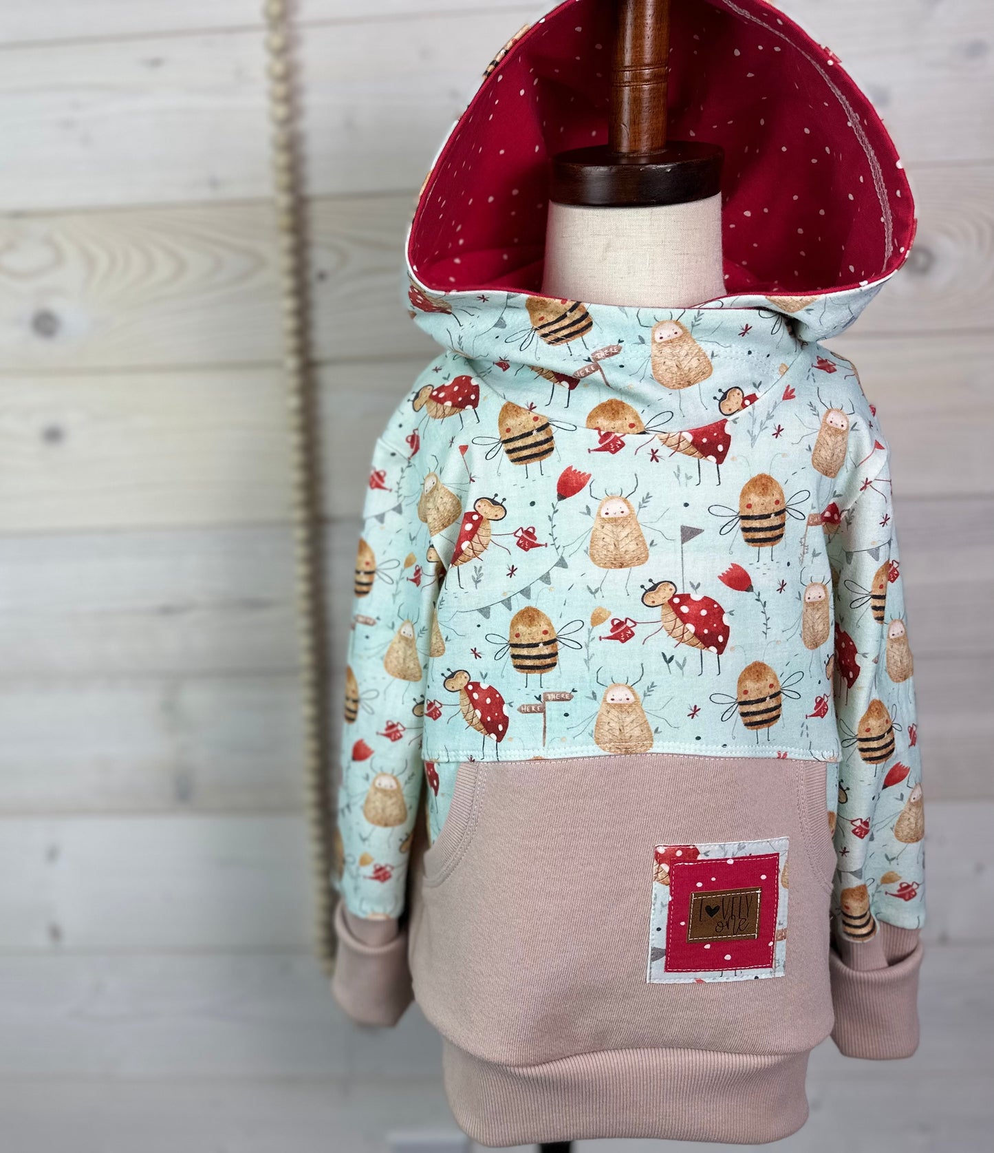 18m-4T Grow-With-Me Organic Love Bug Hoodie