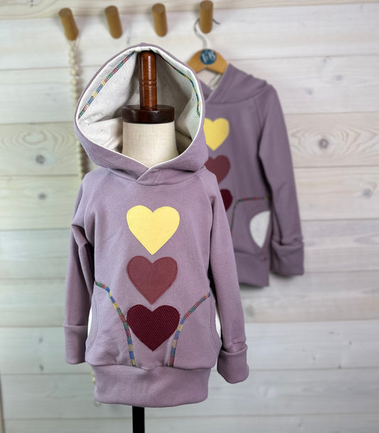 Organic Grow-with-me Heart Hoodie