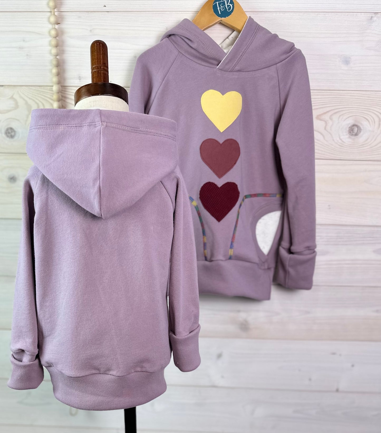 Organic Grow-with-me Heart Hoodie