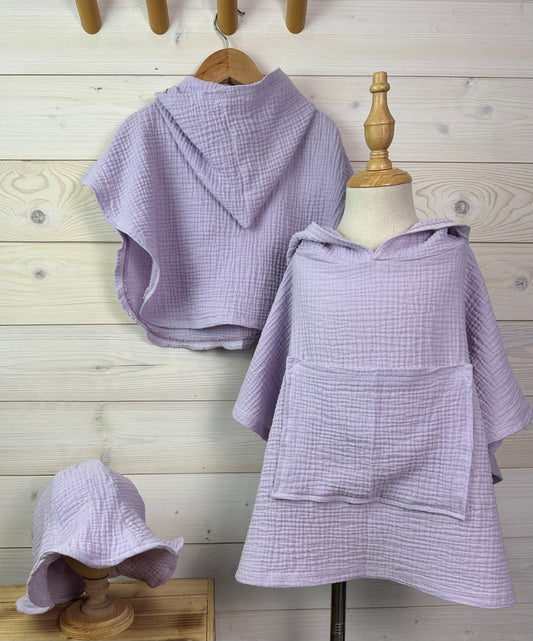 Cotton Gauze Beach Poncho