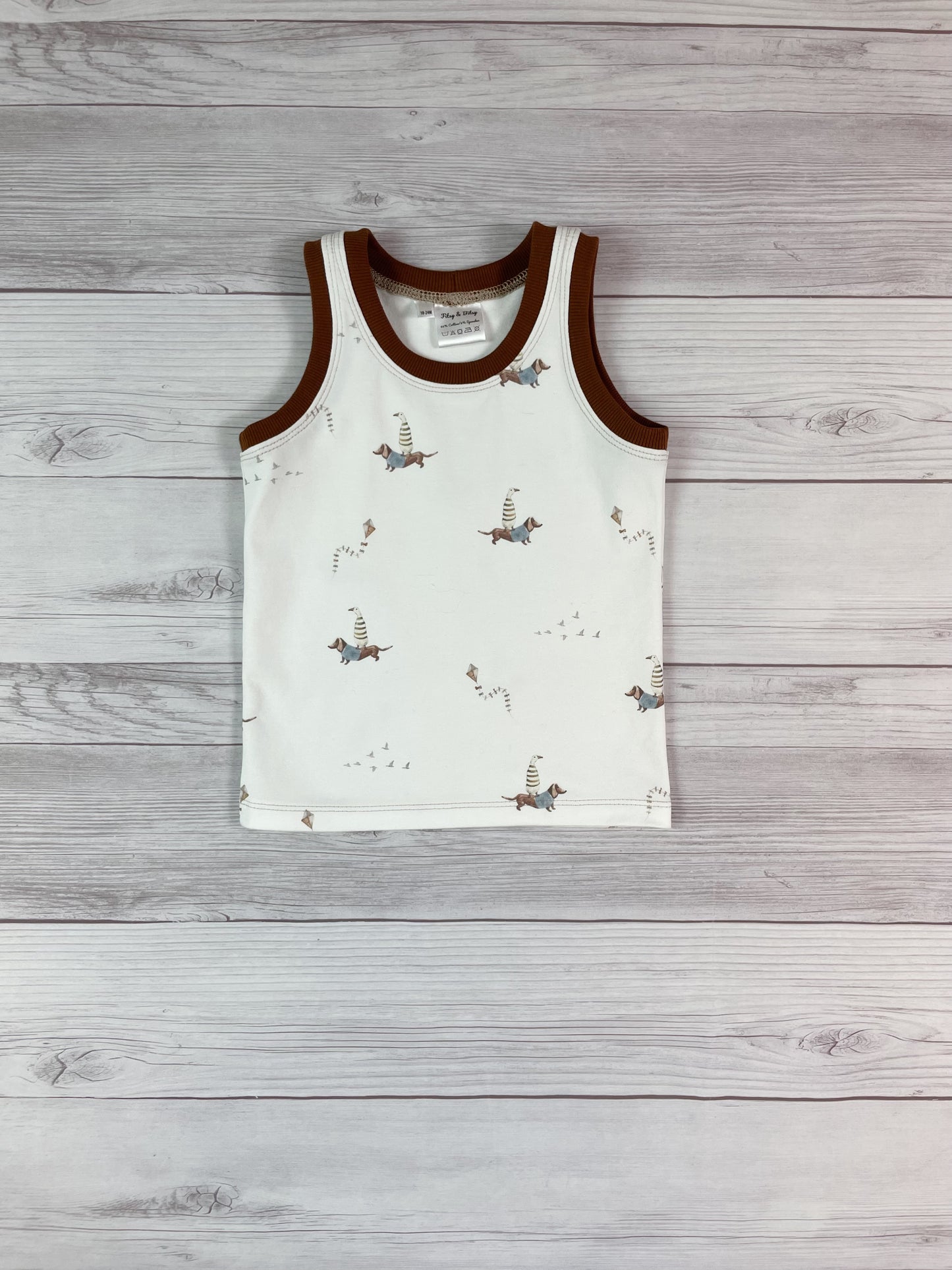 Dachshund and Goose Tank Top