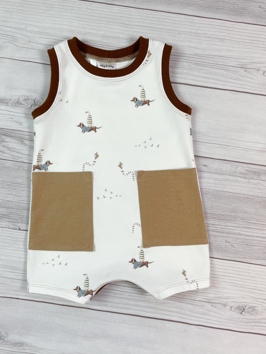 Dachshund and Goose Romper