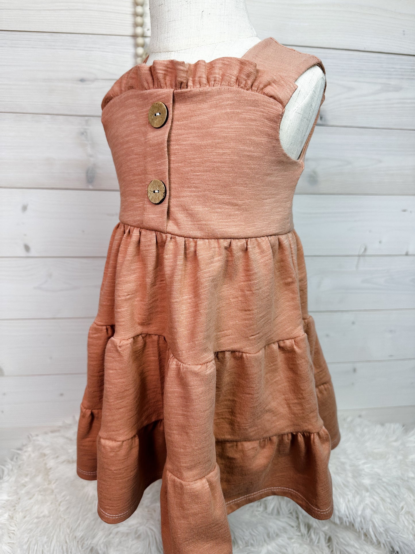 3-Tiered Sleeveless Cotton Dress