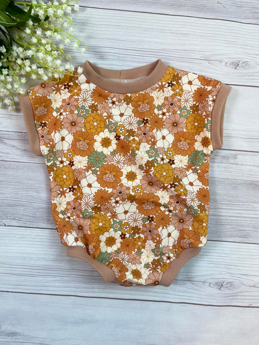 Short-Sleeve Organic Bohemian Romper
