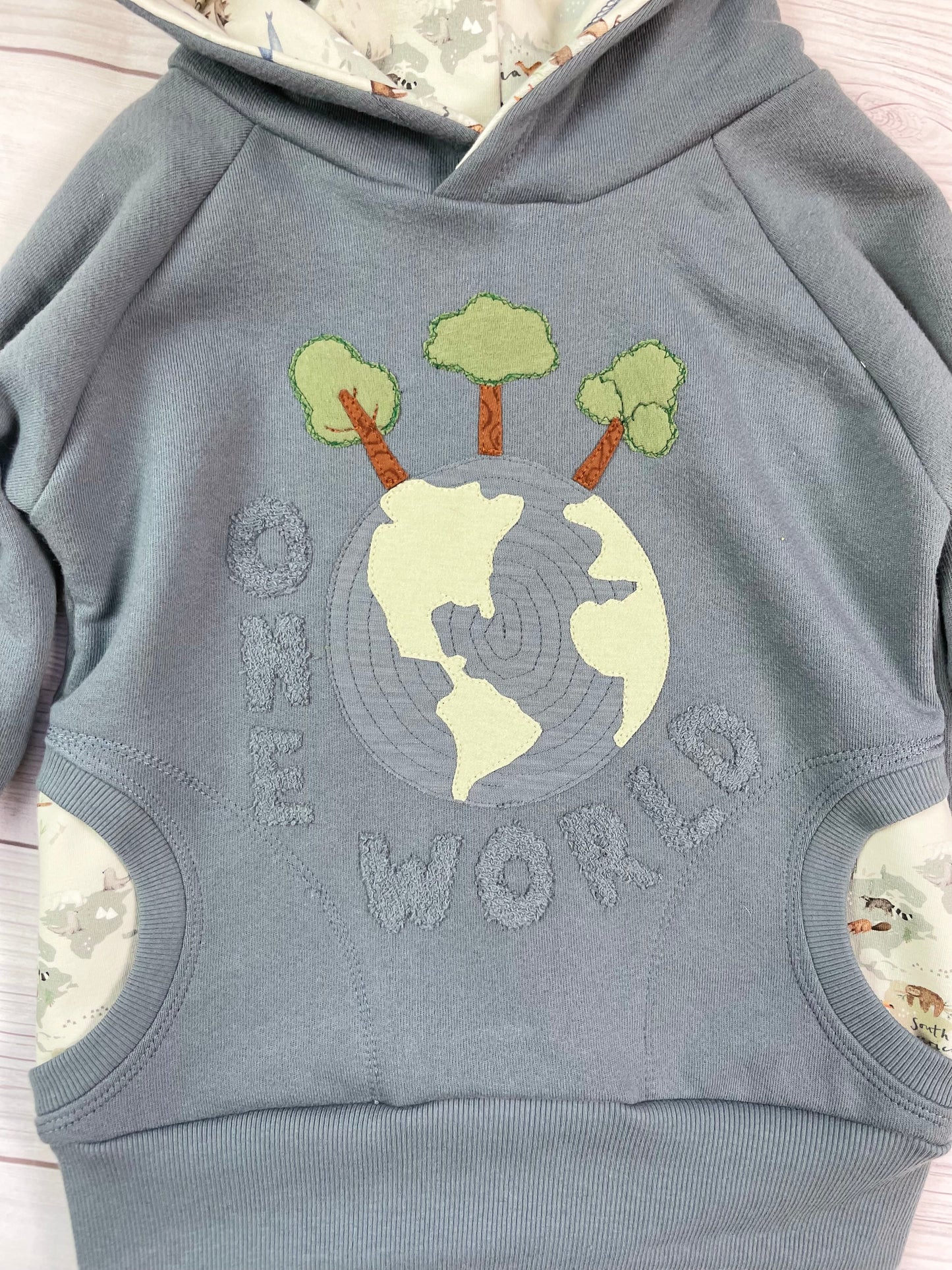3t-6yr. Grow with Me One World Hoodie