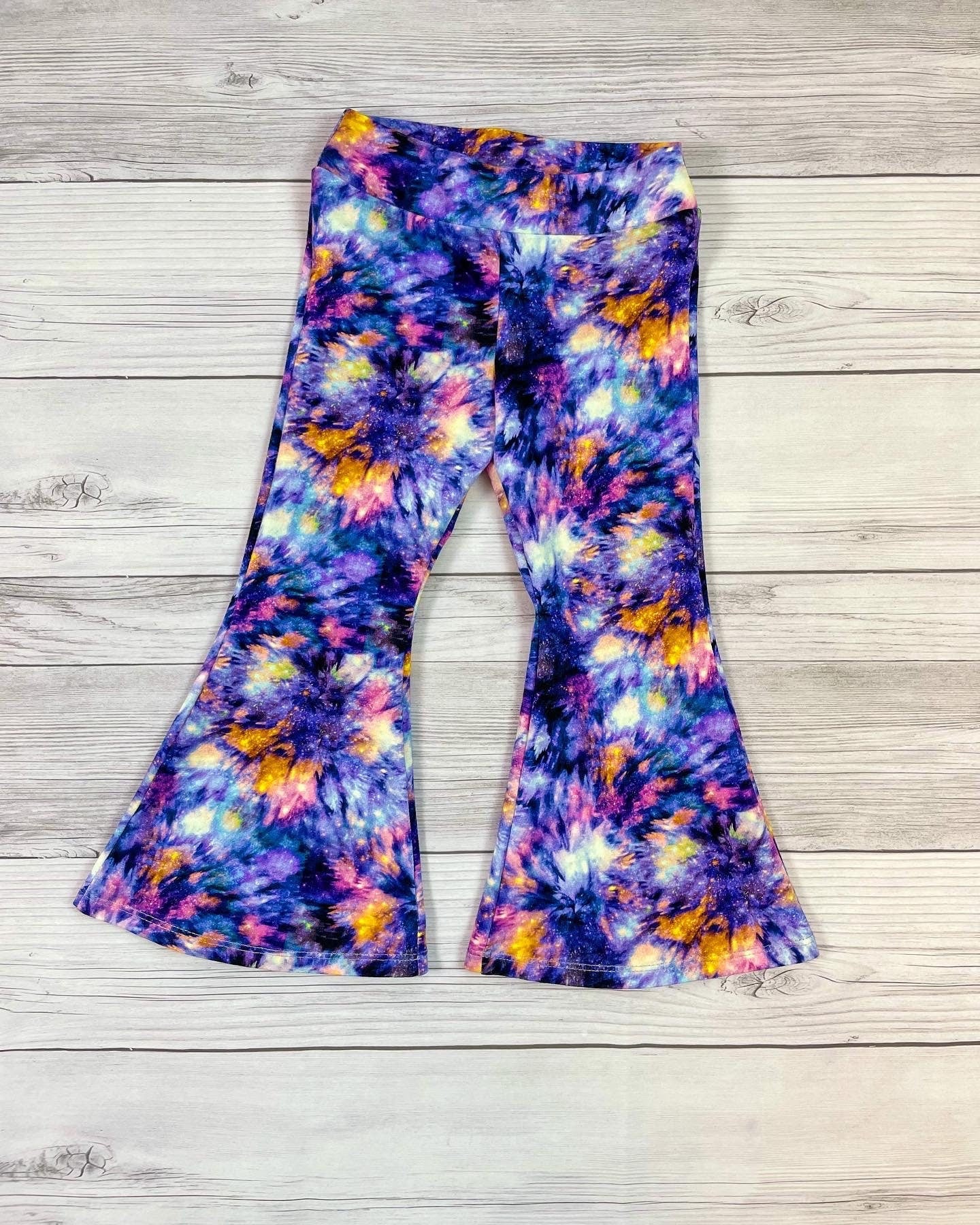 Bell Bottoms, Toddler Bell Bottoms, Organic Cotton, Hippie Pants, Wide Leg Pants, Hippie Clothing, Baby Clothes, Colorful, Boho, Bohemian
